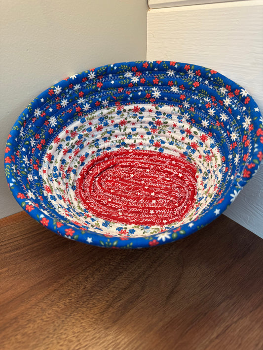 Patriotic Blooms Catch-All Bowl