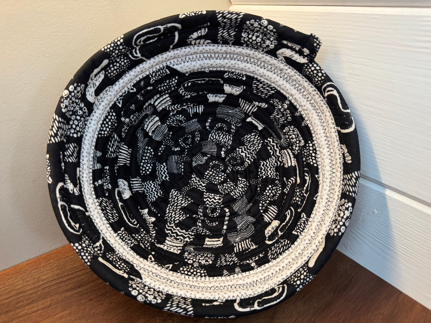 Monochrome Kitty Catch-All Bowl