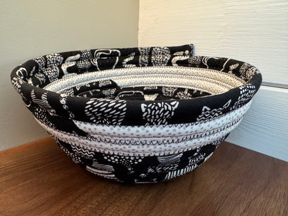 Monochrome Kitty Catch-All Bowl