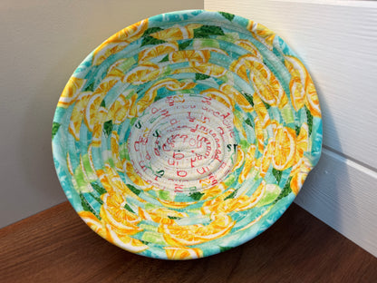 Lemon Grove Quilted Catch-All Bowl