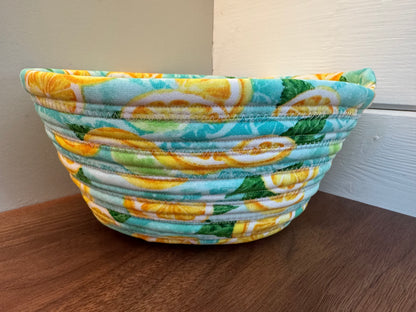 Lemon Grove Quilted Catch-All Bowl