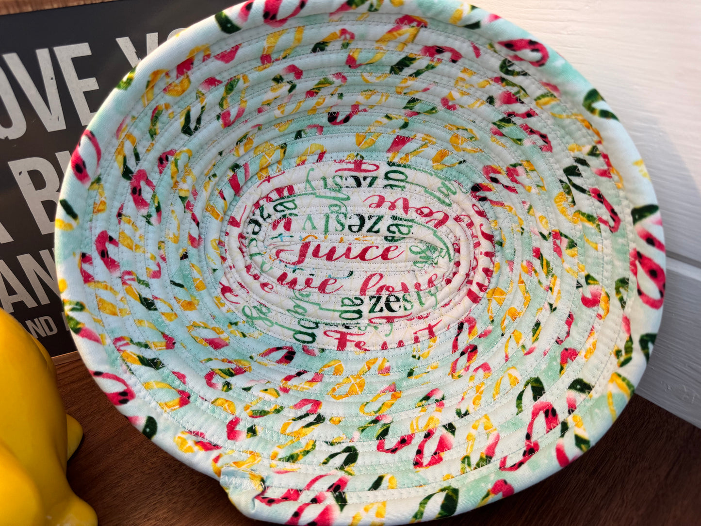 Tropical Bliss Quilted Catch-All Bowl